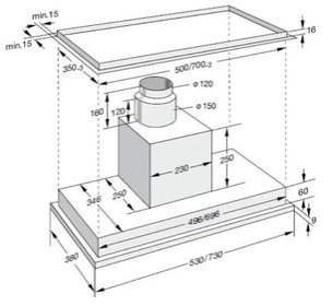 Встраиваемая вытяжка Гаггенау AH 273-150 фото 4 Встраиваемая вытяжка Gaggenau AH 273-150 фото 4