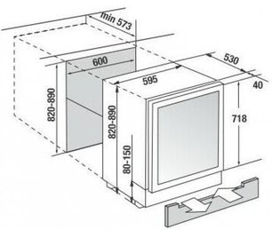 Встраиваемый холодильник для охлаждения вина Kuppersbusch FWKU 1800.0 S1 фото 4