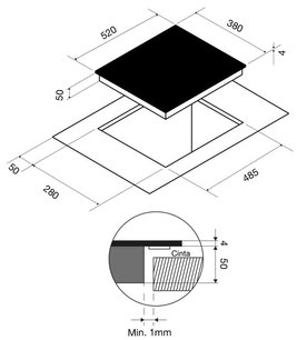 Индукционная варочная панель Пандо PI-DOM фото 3 Индукционная варочная панель Pando PI-DOM фото 3