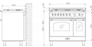 Варочный центр Лофра RLVD96MFTE фото 3 Варочный центр Lofra RLVD96MFTE фото 3