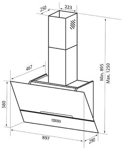 Вытяжка Зигмунд Штайн K 142.9 B фото 4 Вытяжка Zigmund Shtain K 142.9 B фото 4