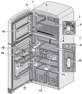 Холодильник Смег FAB50BS фото 4 Холодильник Smeg FAB50BS фото 4