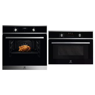 Electrolux (духовой шкаф EOD5H70BX + микроволновая печь EVM 6E46X) фото