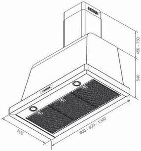 Вытяжка Лофра DOLCEVITA 120 Burg фото 2 Вытяжка Lofra DOLCEVITA 120 Burg фото 2