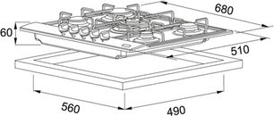 Независимая варочная панель Франке FHL 704 4G XS C фото 2 Независимая варочная панель Franke FHL 704 4G XS C фото 2