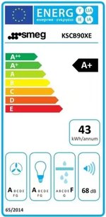 Встраиваемая вытяжка Смег KSCB90XE фото 4 Встраиваемая вытяжка Smeg KSCB90XE фото 4