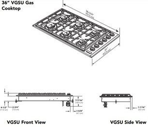 Газовая варочная панель Викинг EVGSU5361SS фото 4 Газовая варочная панель Viking EVGSU5361SS фото 4