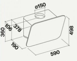 Вытяжка Фалмек Tab 60 White фото 3 Вытяжка Falmec Tab 60 White фото 3