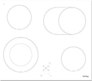 Варочная поверхность Кертинг HK 62051 BW фото Варочная поверхность Korting HK 62051 BW фото