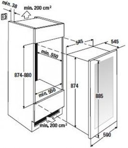 Встраиваемый холодильник для охлаждения вина Куперсбуш FWK 2800.0 S3 фото 4 Встраиваемый холодильник для охлаждения вина Kuppersbusch FWK 2800.0 S3 фото 4