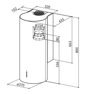 Вытяжка Фабер ECLIPSE EV8 LED X A37 фото 4 Вытяжка Faber ECLIPSE EV8 LED X A37 фото 4