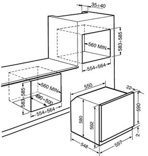 Духовой шкаф Смег SFP130B-1 фото 2 Духовой шкаф Smeg SFP130B-1 фото 2