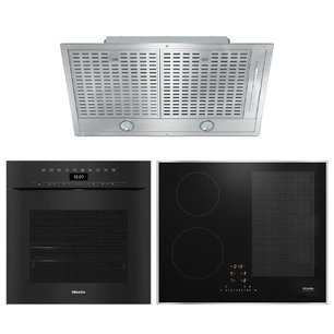 Miele (варочная панель KM7464 FR + духовой шкаф H7260B OBSW + вытяжка DA 2578) фото