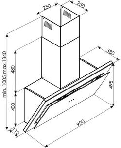 Вытяжка Де Дитрих DHV2963B фото 3 Вытяжка De Dietrich DHV2963B фото 3