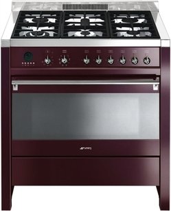 Варочный центр Смег CS19RW-7 фото Варочный центр Smeg CS19RW-7 фото
