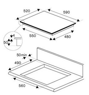 Варочная панель Бертаззони P604IM2G5NE фото 4 Варочная панель Bertazzoni P604IM2G5NE фото 4