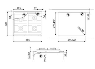 Варочная панель Smeg SR964BGH фото 4