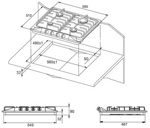 Независимая варочная панель Куперсберг TGM 60X фото 2 Независимая варочная панель Kuppersberg TGM 60X фото 2