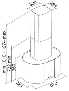 Вытяжка Фалмек Mirabilia isola 67 Pharo Vetro (800) ECP фото 3 Вытяжка Falmec Mirabilia isola 67 Pharo Vetro (800) ECP фото 3