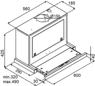 Встраиваемая вытяжка Куперсберг SLIMBOX 60 GB фото 4 Встраиваемая вытяжка Kuppersberg SLIMBOX 60 GB фото 4