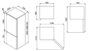 Холодильник Смег FA8003POS фото 3 Холодильник Smeg FA8003POS фото 3