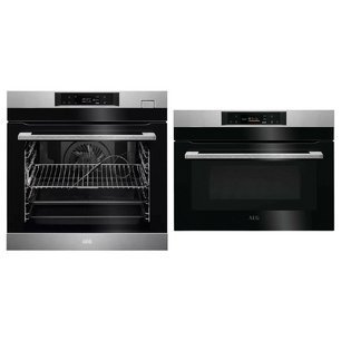 AEG (духовой шкаф BSK788380M + микроволновая печь KMK721880M) фото