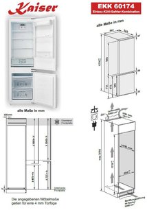 Встраиваемый холодильник Кайзер EKK 60176 фото 4 Встраиваемый холодильник Kaiser EKK 60176 фото 4