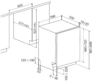 Встраиваемая посудомоечная машина Фулгор Милано FDW 82103 фото 4 Встраиваемая посудомоечная машина Fulgor Milano FDW 82103 фото 4