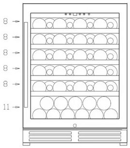 Винный шкаф Климадифф CLE51 фото 4 Винный шкаф Climadiff CLE51 фото 4