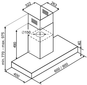Вытяжка Де Дитрих DHB2954X фото 4 Вытяжка De Dietrich DHB2954X фото 4
