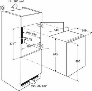 Встраиваемый холодильник Электролюкс LRB2AE88S фото 4 Встраиваемый холодильник Electrolux LRB2AE88S фото 4