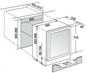Встраиваемый холодильник для охлаждения вина Kuppersbusch FWKU 1800.0 S7 фото 4