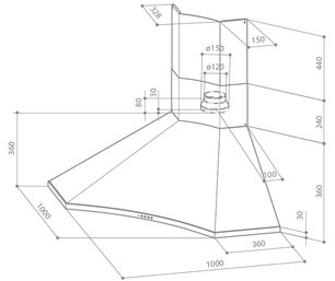 Вытяжка Фабер Solaris EG8 X A100 фото 4 Вытяжка Faber Solaris EG8 X A100 фото 4