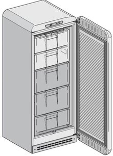 Холодильник Смег CVB20RP фото 4 Холодильник Smeg CVB20RP фото 4