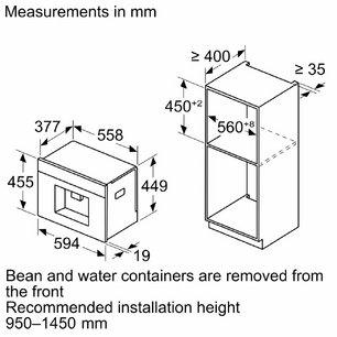 Встраиваемая кофемашина Сименс CT918L1B0 фото 3 Встраиваемая кофемашина Siemens CT918L1B0 фото 3