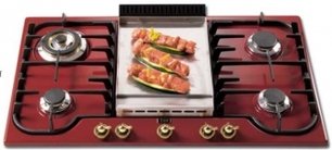 Варочная панель Илве H90FCV Burgundy фото Варочная панель Ilve H90FCV Burgundy фото