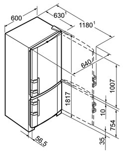 Холодильник Либхер CNPesf 3513 Comfort NoFrost фото 4 Холодильник Liebherr CNPesf 3513 Comfort NoFrost фото 4
