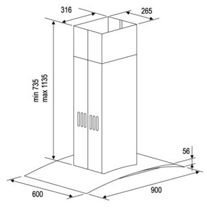 Вытяжка Kuppersberg Kaminox IS X 1HHM фото 2 Вытяжка Kuppersberg Kaminox IS X 1HHM фото 2