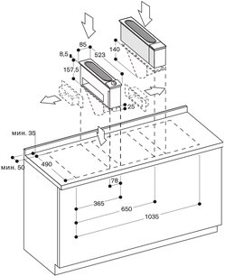 Встраиваемая вытяжка Гаггенау VL 040-135 фото 3 Встраиваемая вытяжка Gaggenau VL 040-135 фото 3