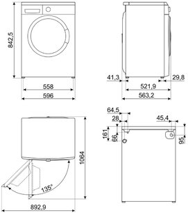 Стиральная машина Смег WM3T84RU фото 4 Стиральная машина Smeg WM3T84RU фото 4