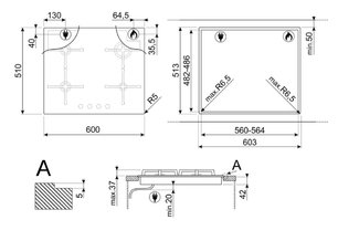 Варочная панель Смег PV164S2 фото 4 Варочная панель Smeg PV164S2 фото 4