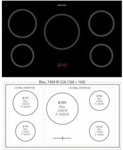 Варочный центр Лофра RNMD96MFTE/5I Br фото 3 Варочный центр Lofra RNMD96MFTE/5I Br фото 3