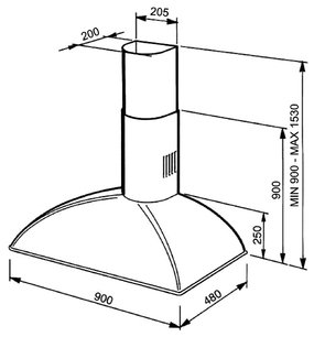 Вытяжка Смег KS89POE фото 4 Вытяжка Smeg KS89POE фото 4