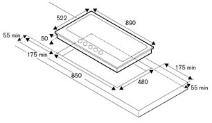 Газовая варочная панель Бертаззони P905CHERAC фото 4 Газовая варочная панель Bertazzoni P905CHERAC фото 4