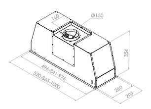 Вытяжка Pando PRO/52 INOX V. 830 фото 3