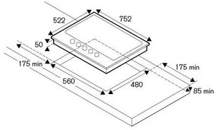Варочная панель Бертаззони P755CMODGNE фото 4 Варочная панель Bertazzoni P755CMODGNE фото 4