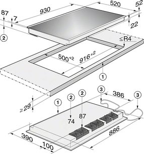 Индукционная панель Миле KM6395 FlexTouch фото 2 Индукционная панель Miele KM6395 FlexTouch фото 2