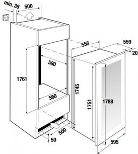 Встраиваемый холодильник для вина Куперсбуш FWK 8850.0 S5 фото 4 Встраиваемый холодильник для вина Kuppersbusch FWK 8850.0 S5 фото 4