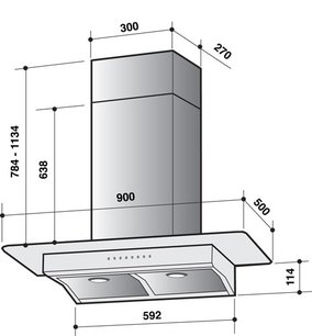Вытяжка Де Дитрих DHD 787 B фото 3 Вытяжка De Dietrich DHD 787 B фото 3