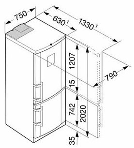 Холодильник Либхер CBNPbe 5156 Premium NoFrost фото 4 Холодильник Liebherr CBNPbe 5156 Premium NoFrost фото 4